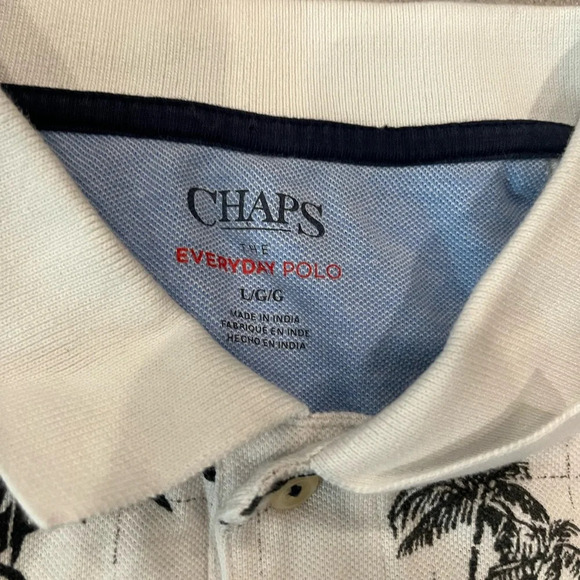 [L]Chaps Palm Beach Everyday Polo SS Shirt - Picture 3 of 5